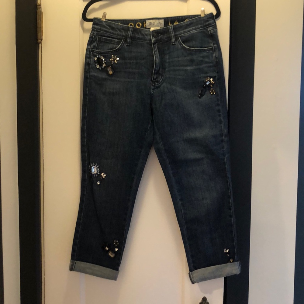 Kate Spade Broome Street bedazzled jeans